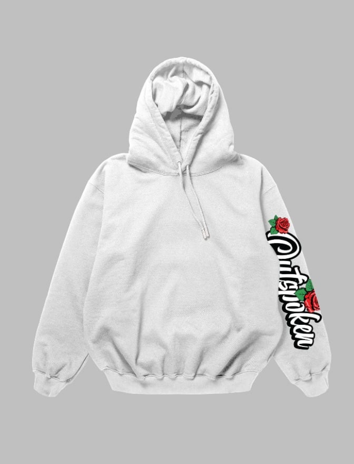 Long Sleeve hoodie with roses